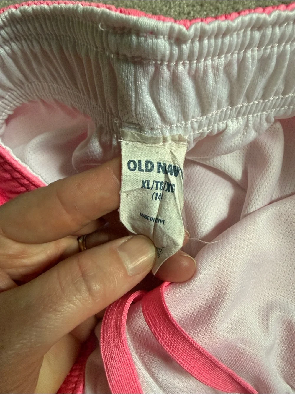 Old Navy Bright Pink Girls' Athletic Mesh Shorts
